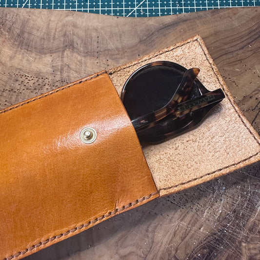 Handcrafted Leather Glasses Case