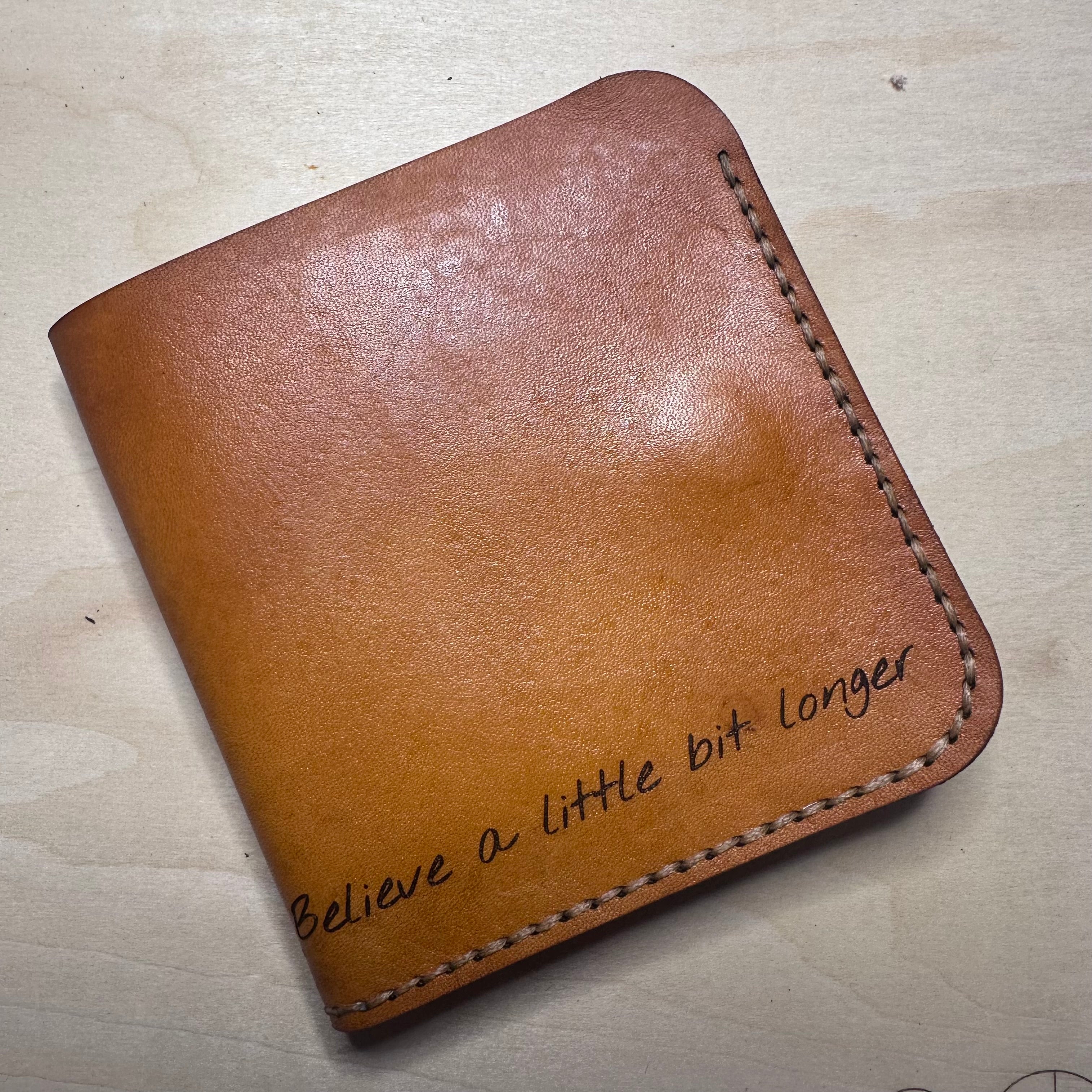 Little Takeover Leather Wallet - Believe A Little Bit Longer